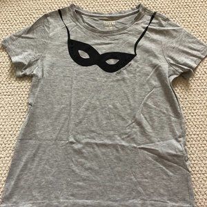 Kate Spade "Steal the Scene" grey graphic tee